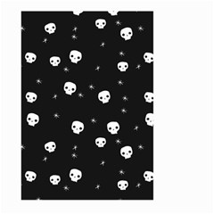 Pattern Skull Stars Halloween Gothic On Black Background Large Garden Flag (two Sides) by genx