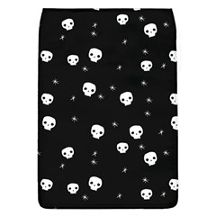 Pattern Skull Stars Halloween Gothic On Black Background Removable Flap Cover (l)