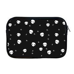 Pattern Skull Stars Halloween Gothic on black background Apple MacBook Pro 17  Zipper Case