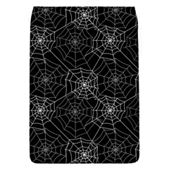 Pattern Spiderweb Halloween Gothic On Black Background Removable Flap Cover (s) by genx