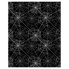 Pattern Spiderweb Halloween Gothic On Black Background Drawstring Bag (small) by genx