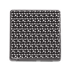 Pattern Skull Bones Halloween Gothic On Black Background Memory Card Reader (square 5 Slot) by genx