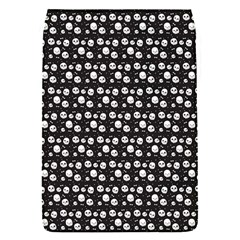 Pattern Skull Bones Halloween Gothic On Black Background Removable Flap Cover (s) by genx