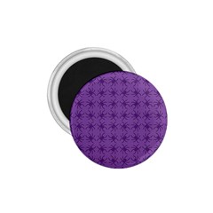 Pattern Spiders Purple And Black Halloween Gothic Modern 1 75  Magnets by genx