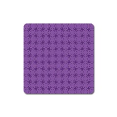 Pattern Spiders Purple And Black Halloween Gothic Modern Square Magnet by genx