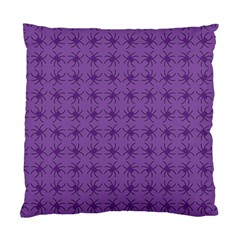 Pattern Spiders Purple And Black Halloween Gothic Modern Standard Cushion Case (one Side) by genx