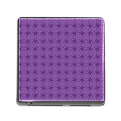 Pattern Spiders Purple And Black Halloween Gothic Modern Memory Card Reader (square 5 Slot) by genx