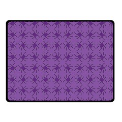 Pattern Spiders Purple And Black Halloween Gothic Modern Fleece Blanket (small) by genx