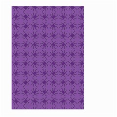 Pattern Spiders Purple And Black Halloween Gothic Modern Large Garden Flag (two Sides) by genx