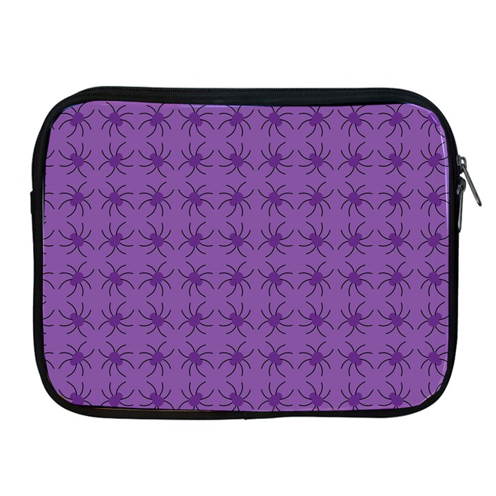 Pattern Spiders Purple and black Halloween Gothic Modern Apple iPad 2/3/4 Zipper Cases