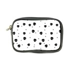 Pattern Skull Stars Handrawn Naive Halloween Gothic black and white Coin Purse Front