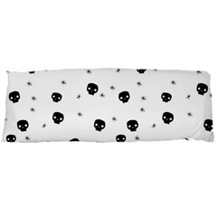 Pattern Skull Stars Handrawn Naive Halloween Gothic Black And White Body Pillow Case Dakimakura (two Sides) by genx