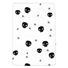 Pattern Skull Stars Handrawn Naive Halloween Gothic Black And White Removable Flap Cover (s) by genx