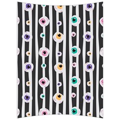 Pattern Eyeball Black And White Naive Stripes Gothic Halloween Back Support Cushion by genx