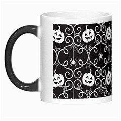 Pattern Pumpkin Spider Vintage Gothic Halloween Black And White Morph Mugs by genx