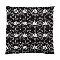 Pattern Pumpkin Spider Vintage Gothic Halloween Black And White Standard Cushion Case (one Side) by genx