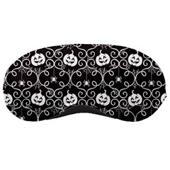 Pattern Pumpkin Spider Vintage Gothic Halloween Black And White Sleeping Masks by genx