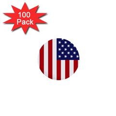 Us Flag Stars And Stripes Maga 1  Mini Buttons (100 Pack)  by snek