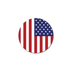 Us Flag Stars And Stripes Maga Golf Ball Marker by snek