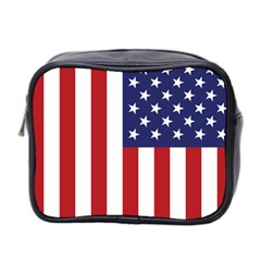 Us Flag Stars And Stripes Maga Mini Toiletries Bag (two Sides) by snek