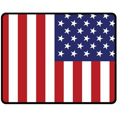 Us Flag Stars And Stripes Maga Fleece Blanket (medium)  by snek