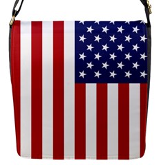 Us Flag Stars And Stripes Maga Flap Closure Messenger Bag (s) by snek