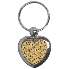 Doge meme Doggo Kekistan Funny Pattern Key Chains (Heart) 