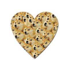 Doge meme Doggo Kekistan Funny Pattern Heart Magnet