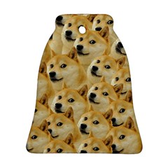 Doge meme Doggo Kekistan Funny Pattern Bell Ornament (Two Sides)