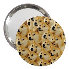 Doge meme Doggo Kekistan Funny Pattern 3  Handbag Mirrors