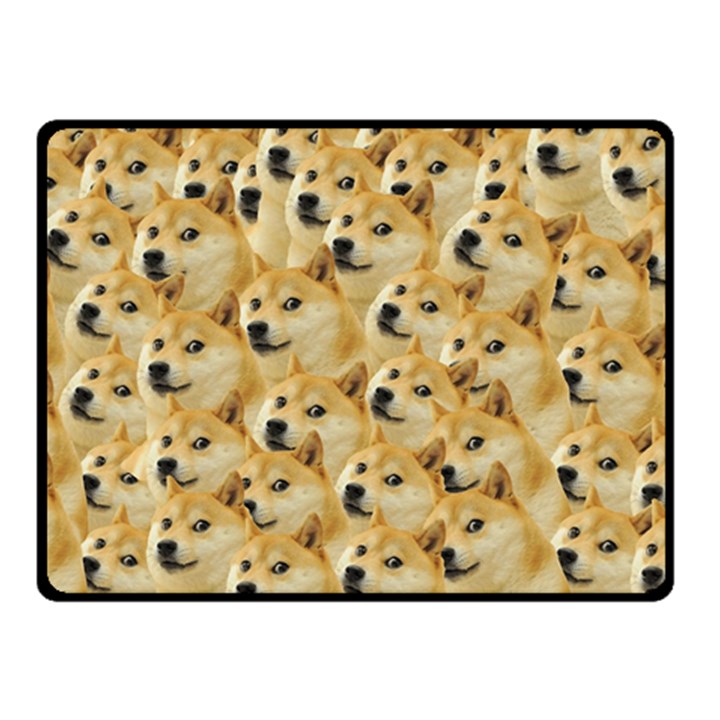 Doge meme Doggo Kekistan Funny Pattern Double Sided Fleece Blanket (Small) 