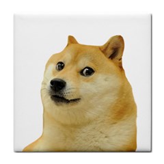 Doggo Doge Meme Tile Coaster by snek