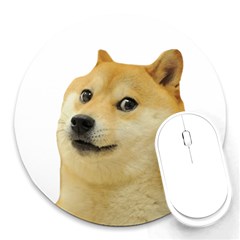 Doggo Doge Meme Round Mousepad by snek