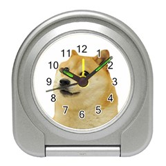 Doggo Doge Meme Travel Alarm Clock by snek