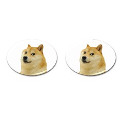 Doggo Doge Meme Cufflinks (oval) by snek