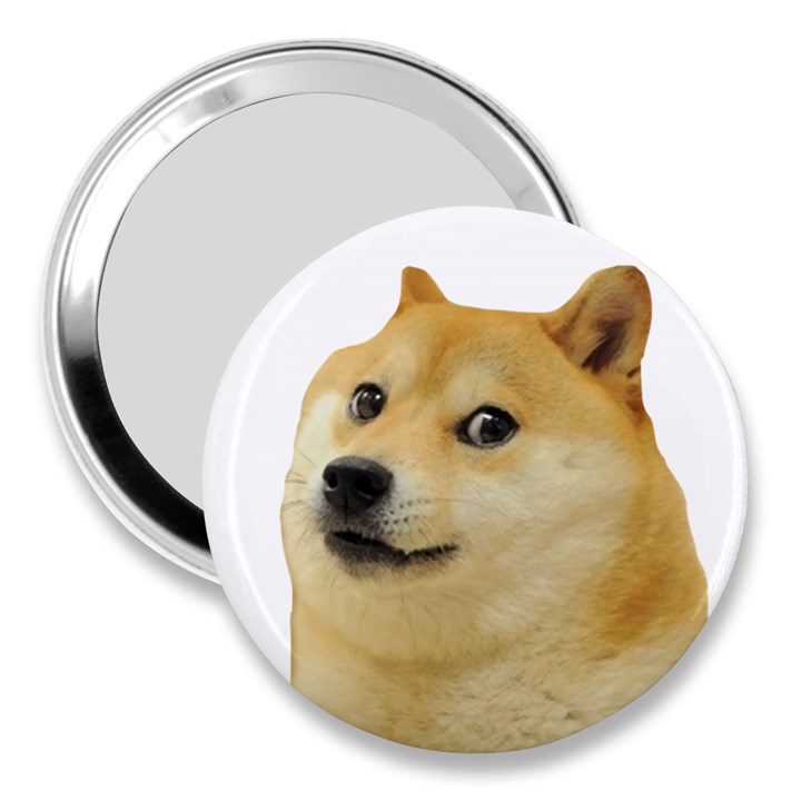 Doggo Doge Meme 3  Handbag Mirror