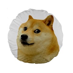 Doggo Doge Meme Standard 15  Premium Round Cushion  by snek