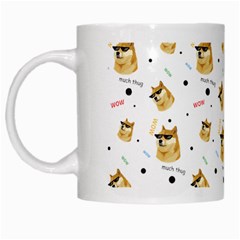 Doge Much Thug Wow Pattern Funny Kekistan Meme Dog White White Mugs by snek