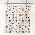 Doge Much Thug WOW Pattern Funny Kekistan Meme dog White Face Towel Front