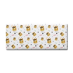 Doge Much Thug Wow Pattern Funny Kekistan Meme Dog White Hand Towel