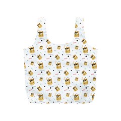 Doge Much Thug Wow Pattern Funny Kekistan Meme Dog White Full Print Recycle Bag (s) by snek