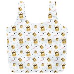 Doge Much Thug WOW Pattern Funny Kekistan Meme dog White Full Print Recycle Bag (XL) Back