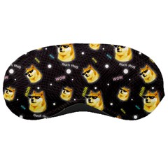 Doge Much Thug Wow Pattern Funny Kekistan Meme Dog Black Background Sleeping Masks by snek