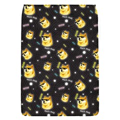 Doge Much Thug Wow Pattern Funny Kekistan Meme Dog Black Background Removable Flap Cover (s) by snek