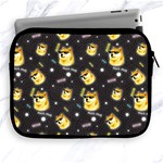 Doge Much Thug WOW Pattern Funny Kekistan Meme dog black background Apple iPad 2/3/4 Zipper Cases Front