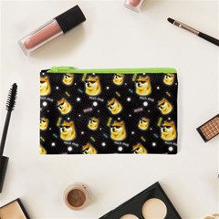 Doge Much Thug Wow Pattern Funny Kekistan Meme Dog Black Background Cosmetic Bag (xs) by snek