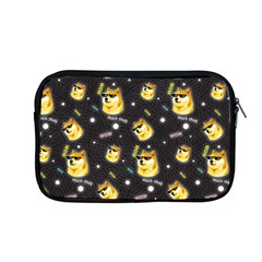 Doge Much Thug Wow Pattern Funny Kekistan Meme Dog Black Background Apple Macbook Pro 13  Zipper Case by snek