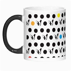 Boston Terrier Dog Pattern With Rainbow And Black Polka Dots Morph Mugs by genx