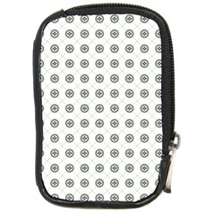 Logo Kekistan Pattern Elegant With Lines On White Background Compact Camera Leather Case by snek