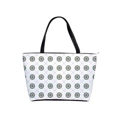 Logo Kekistan Pattern Elegant With Lines On White Background Classic Shoulder Handbag by snek